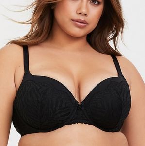 Torrid size 44DD pushup balconette bras with underwire